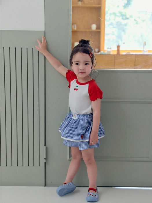 Strawberry Plaid Shorts_3 COLORS