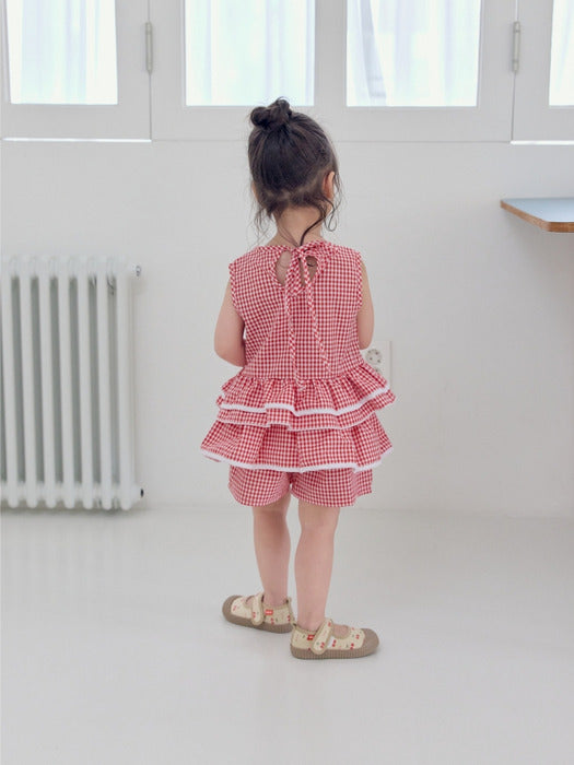 Strawberry Plaid Shorts_3 COLORS
