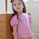 Heart Summer Frill T-shirt_3 COLORS