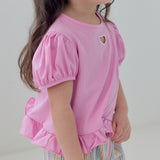 Heart Summer Frill T-shirt_3 COLORS