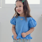 Heart Summer Frill T-shirt_3 COLORS