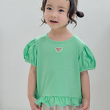 Heart Summer Frill T-shirt_3 COLORS