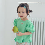 Heart Summer Frill T-shirt_3 COLORS