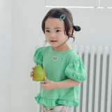 Heart Summer Frill T-shirt_3 COLORS