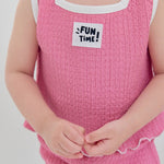 Embossed Sleeveless T-shirt_3 COLORS