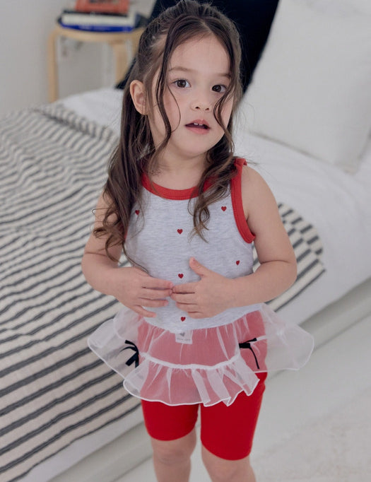 Heart Ballerina Sleeveless T-shirt_2 COLORS