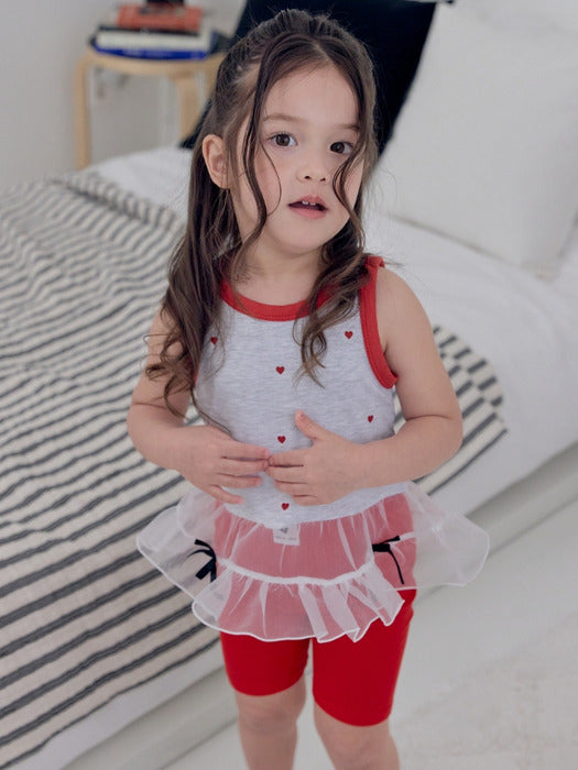 Heart Ballerina Sleeveless T-shirt_2 COLORS