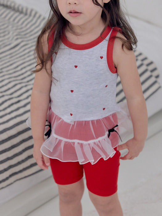 Heart Ballerina Sleeveless T-shirt_2 COLORS