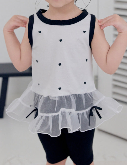 Heart Ballerina Sleeveless T-shirt_2 COLORS