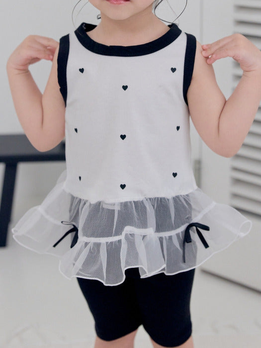 Heart Ballerina Sleeveless T-shirt_2 COLORS