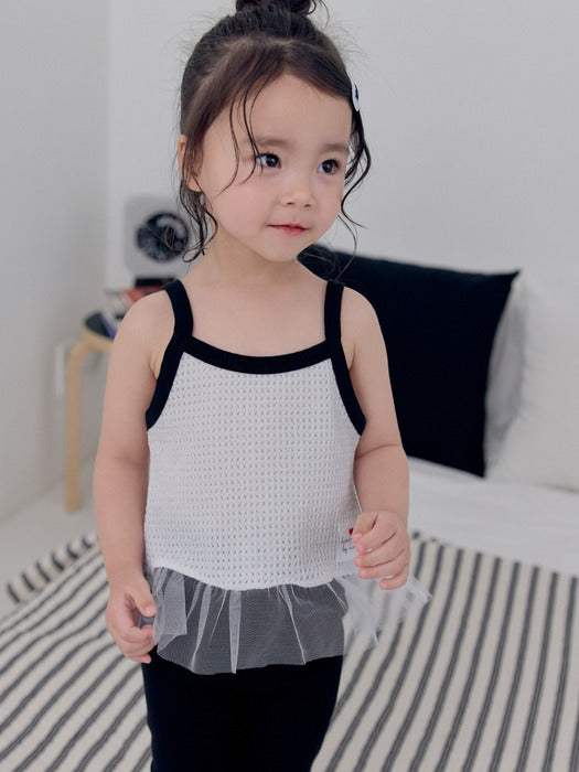 Fluffy Sleeveless T-shirt_2 COLORS