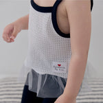 Fluffy Sleeveless T-shirt_2 COLORS