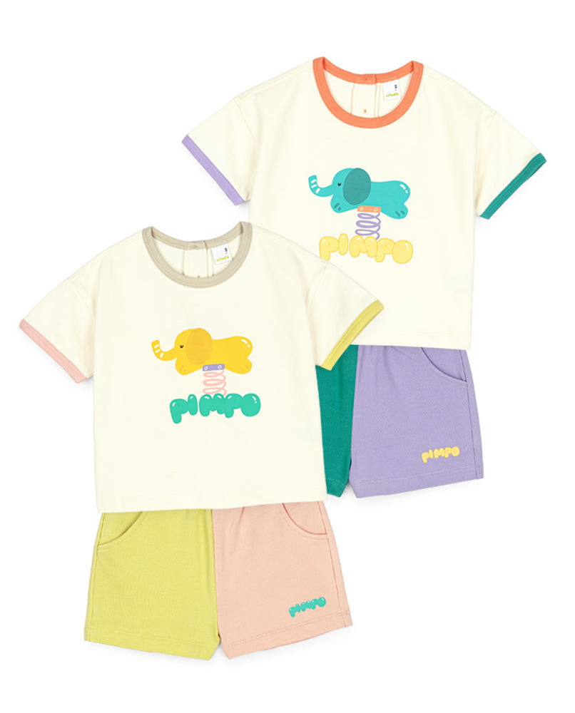 [Pimpoyo] Elephant Two-Piece Set