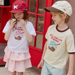 Apple Smile Ice Cream T-shirt Yellow