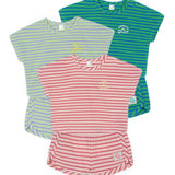 [Pimpollo] Happy Stripe top and bottom set