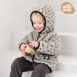 [Milk Mile] Shine Bear Good Luck Heart Fluffy Tumble Hooded Jumper