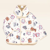 [Disney] Cat & Dog Cute Muffler Set Up Quilting Jumper