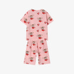 Rototobebe Crepe Fabric All-Over Indoor Wear Pink
