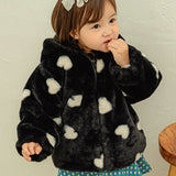 Welsh heart fur jumper Black