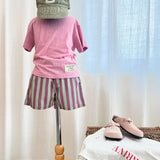 Apple Smile Natural T-shirt Pink