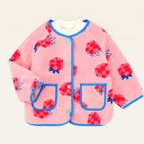 Sweet and sour raspberry fleece jacket
