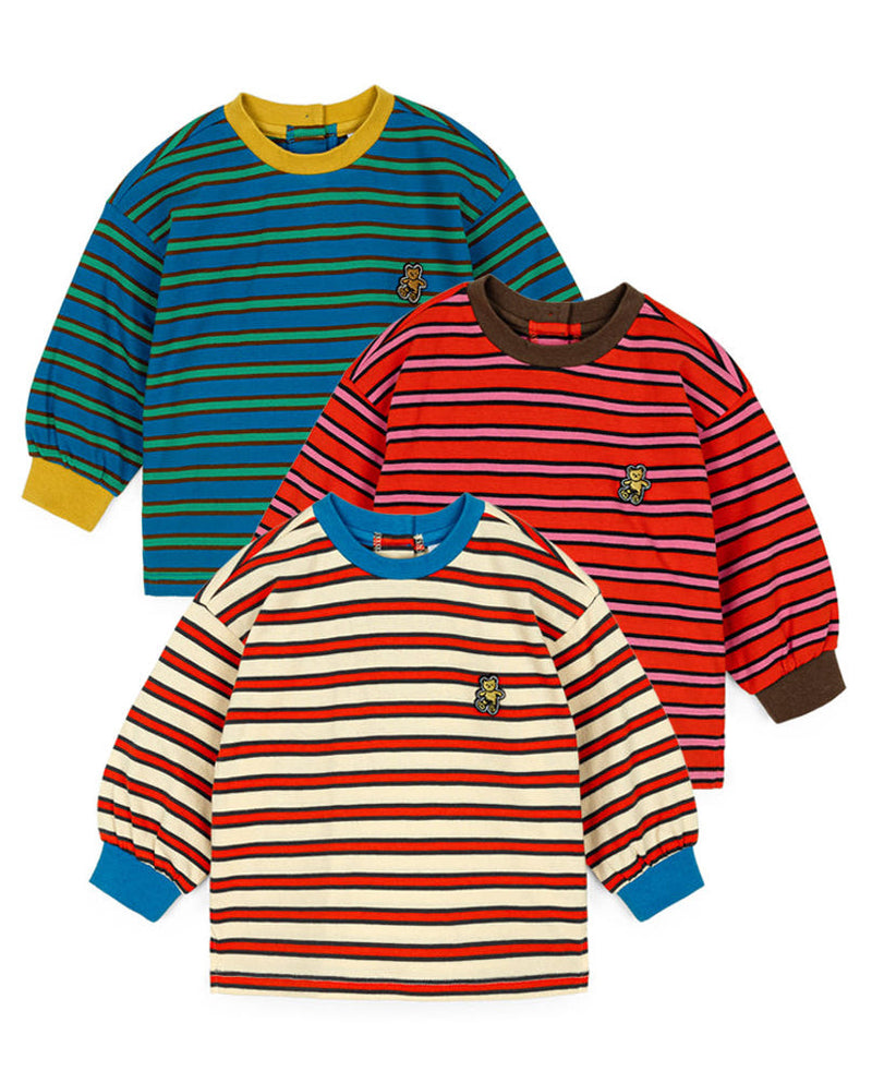 Autumn stripe t-shirt (3 color)