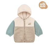 [Milk Mile] Aloha Raccoon Polar Fleece Hooded Jumper