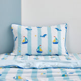 3°C) Extreme Cool Chaltteok Ice Pillowcase 60*40 Ocean Boat Blue_CZ0326020