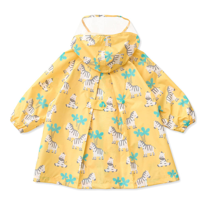 HAS KIDS POLY RAINCOAT YELLOW ZEBRA