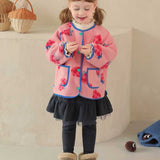 Sweet and sour raspberry fleece jacket