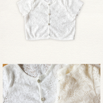 Mardi Amber Crochet Semi-Crop Cardigan Woot26