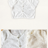 Mardi Amber Crochet Semi-Crop Cardigan Woot26