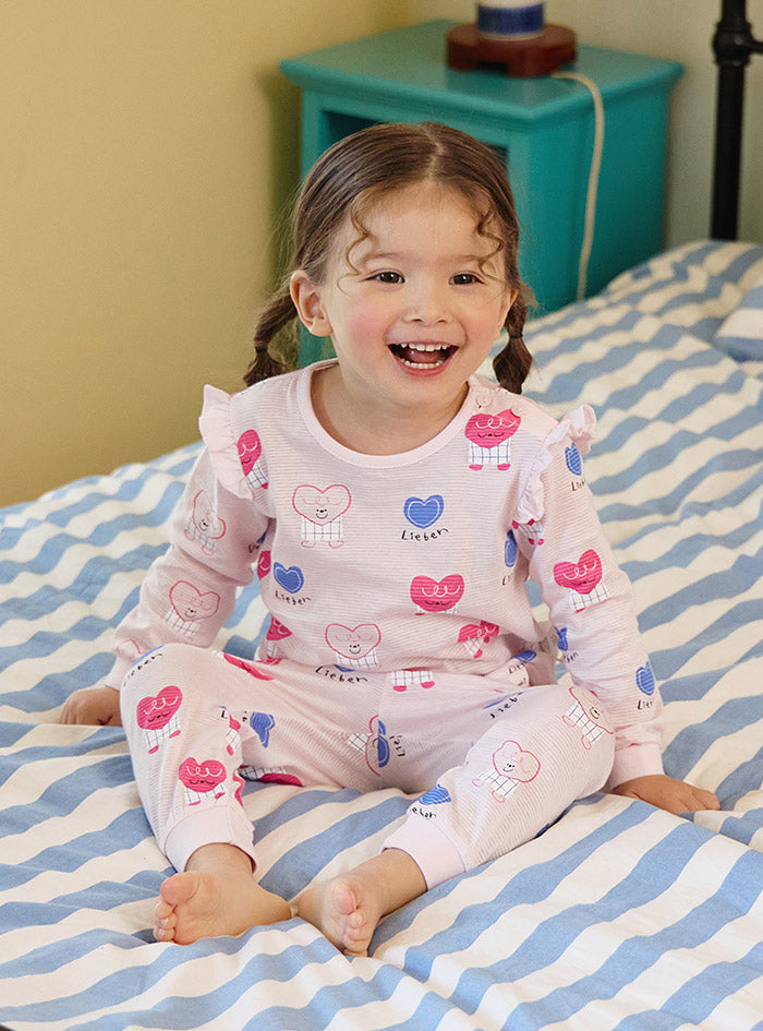 Twin heart jacquard (24SS) indoor wear set