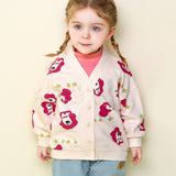 可愛獅子紐扣開襟衫