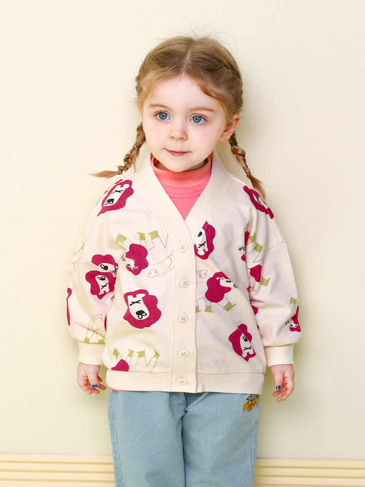 Cutie Lion Button Cardigan