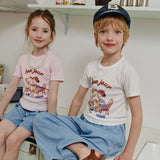 Apple Smile Bonjour T-shirt Pink