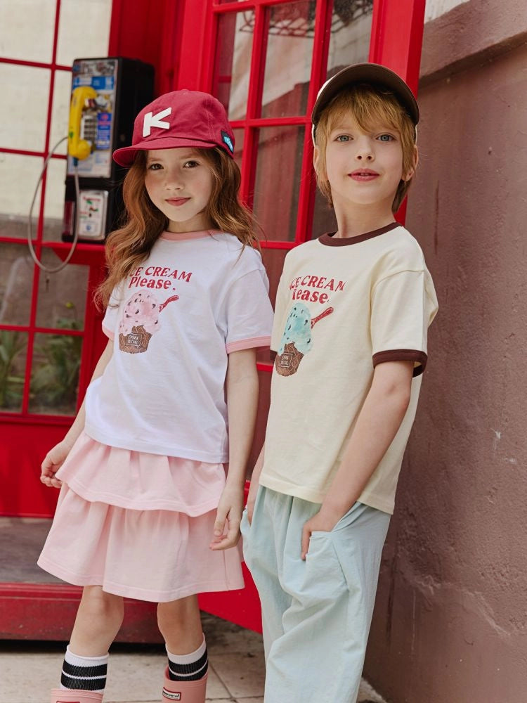 Apple Smile Ice Cream T-shirt Ivory