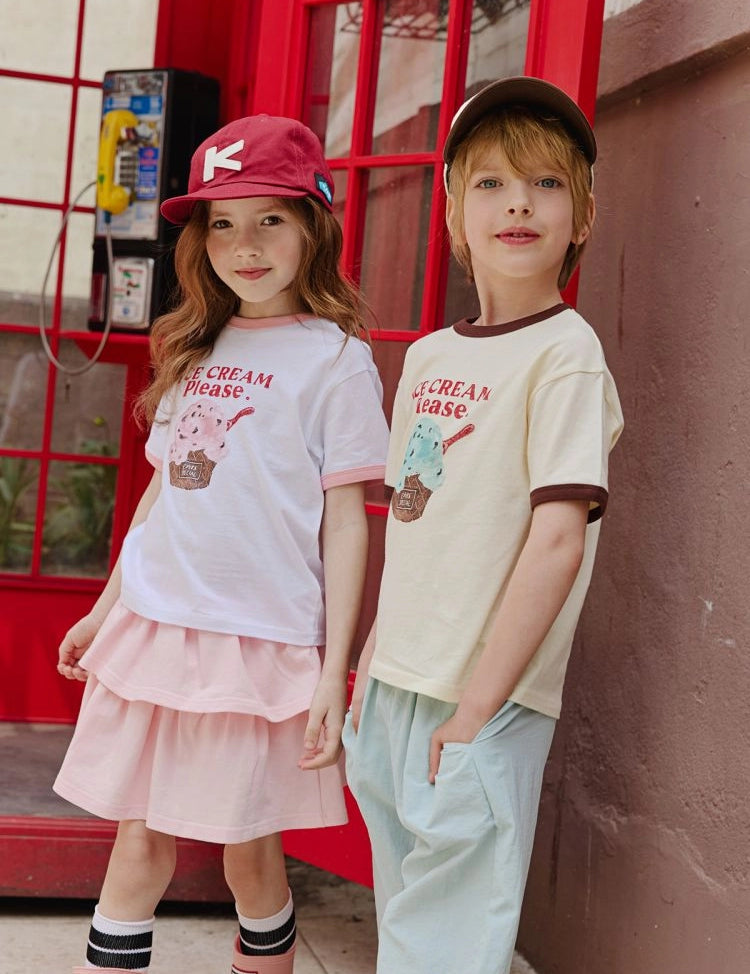 Apple Smile Ice Cream T-shirt Ivory