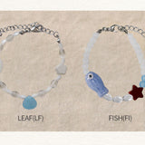 Mardi Amber Gluciel Bead Bracelet
