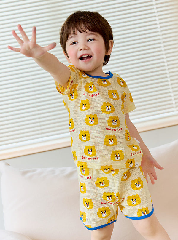 Petit leo short sleeve (24SS) Mesh Indoor Set