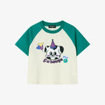 Single raglan t-shirt in ivory