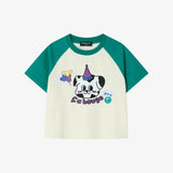 Single raglan t-shirt in ivory