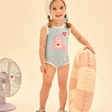 [Care Bear] Love A Rat Bear One Piece Swimsuit (Hat Set)
