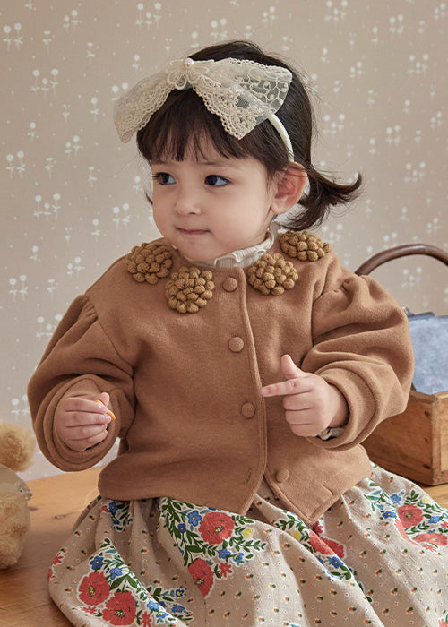 Pine cone Cardigan_Brown