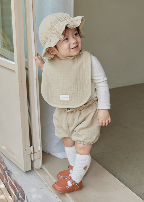 Cozy Big Bib Bib_Beige