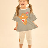 [Care Bear] Care Bears Pinstripe Overfit T-Shirt