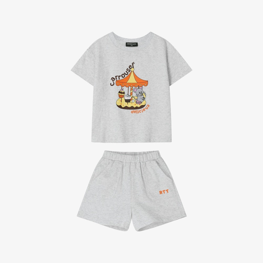 Mini French Pocket Set-up Melange Grey