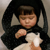 MEWMEW RABBIT HAT BLACK, CREAM