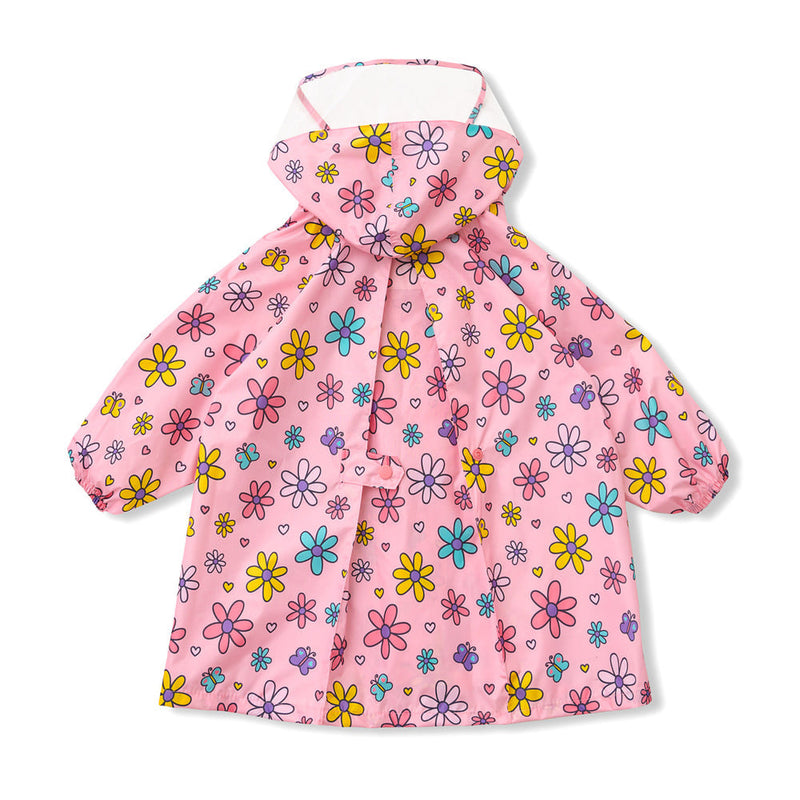 HAS KIDS POLY RAINCOAT PINK GARDEN