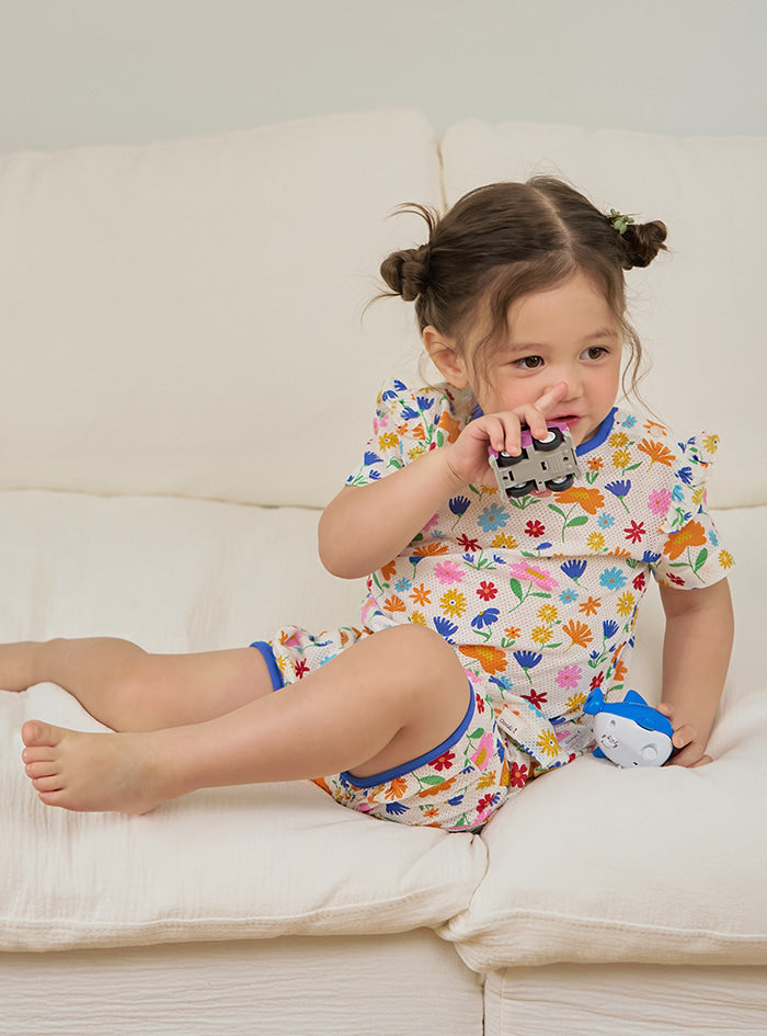 Cordi‑i 夏日網眼室內套裝｜男女寶寶家居短袖短褲套裝